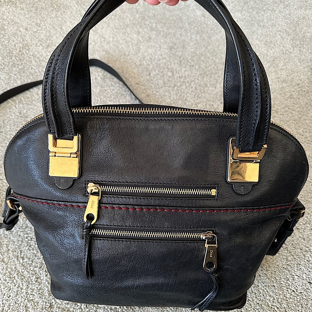 Chloe Angie Leather Handbag, Crossbody
